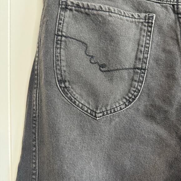 Free People jeans straight-leg high rise cotton streetwear boho pants 32 - Picture 7 of 9